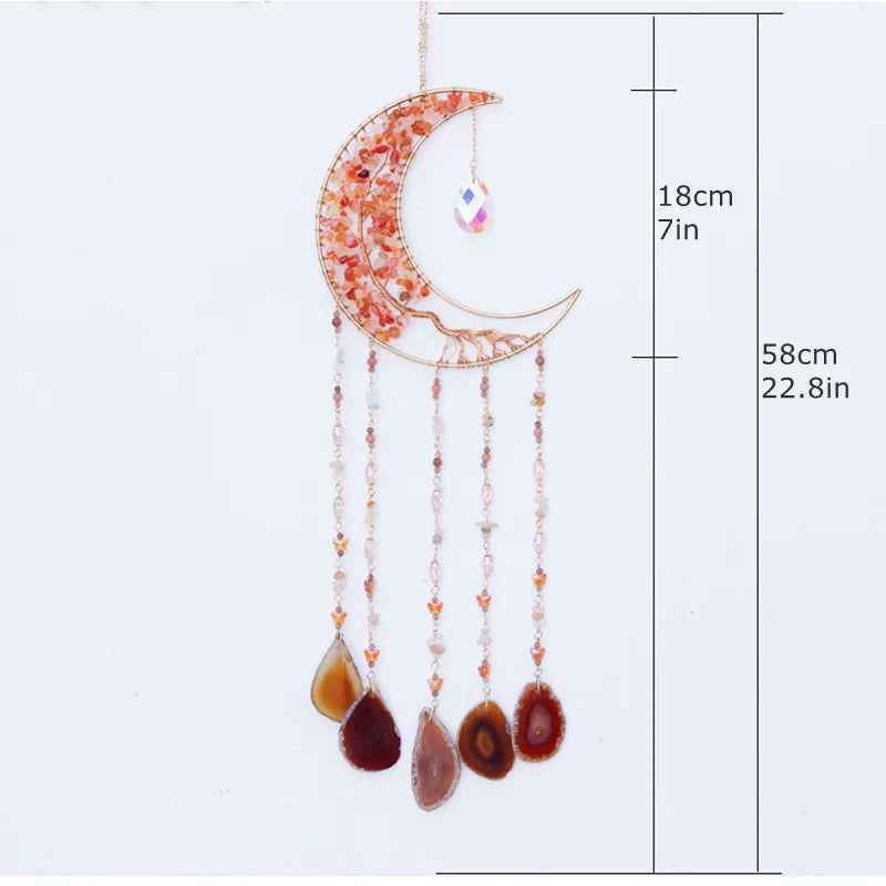7 Chakra Tree of Life Gemstone Suncatcher – Healing Decor
