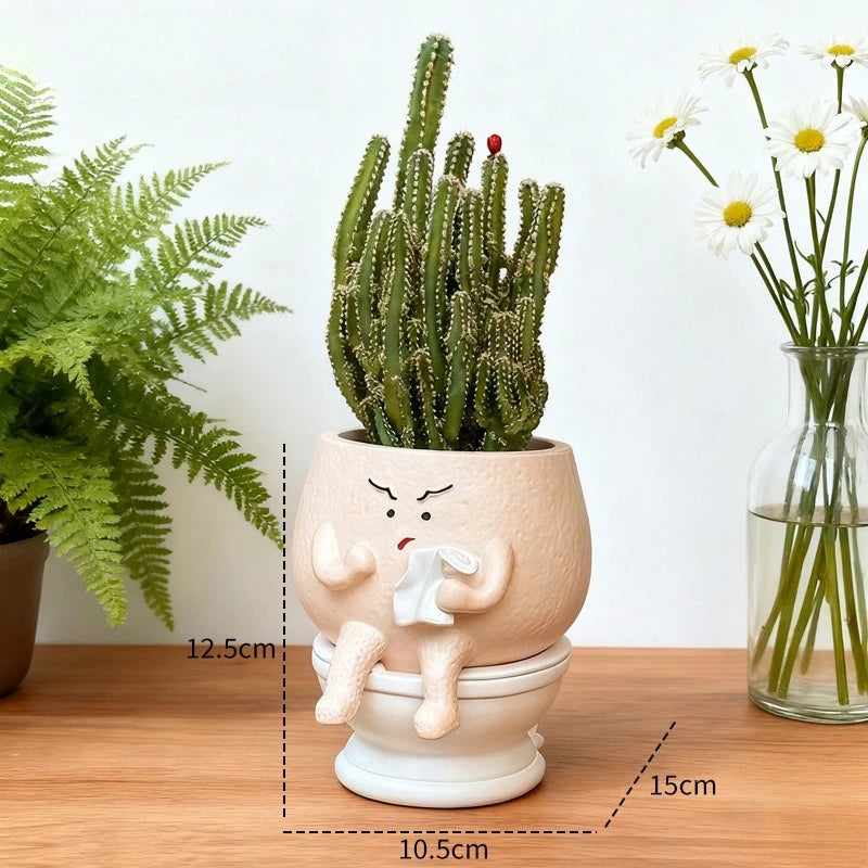 Novelty Succulent Planter – Cute Office & Desktop Décor