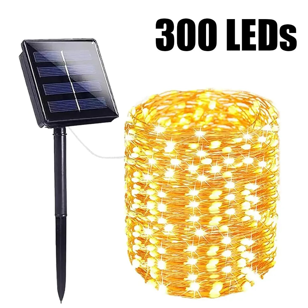 Solar Sakura String Lights – Outdoor Waterproof Festival Garden Lights