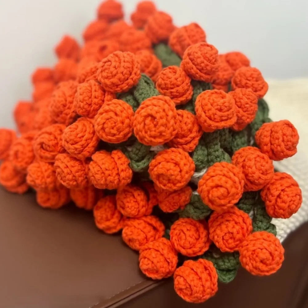 Crochet Rose Bouquet Blanket – Soft Floral Hug Blanket