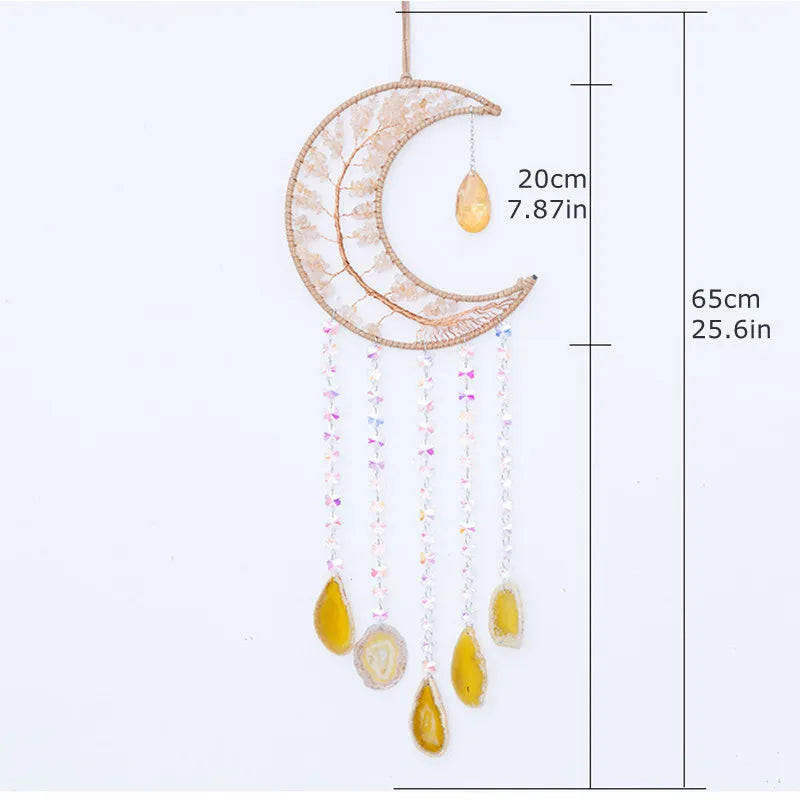 7 Chakra Tree of Life Gemstone Suncatcher – Healing Decor
