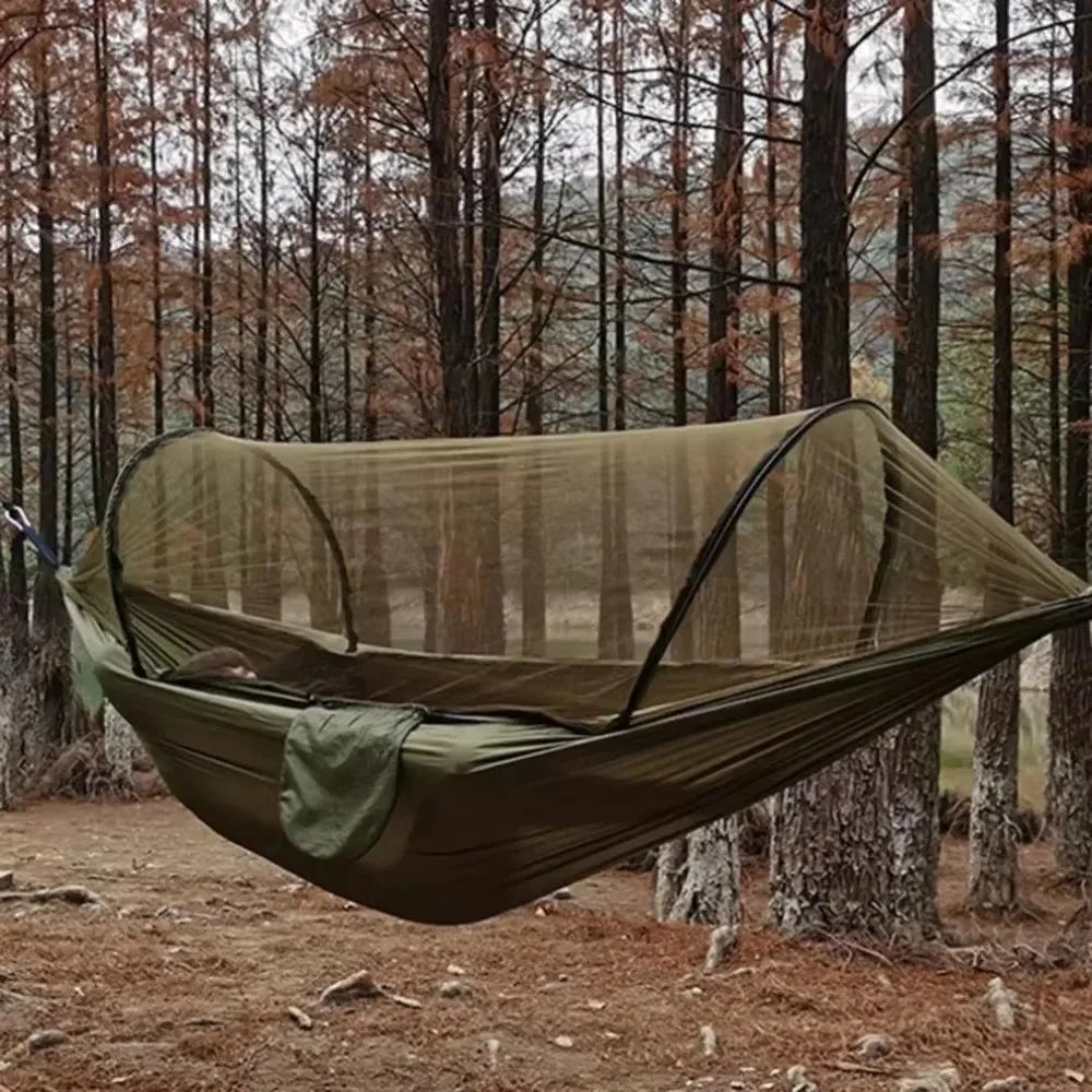 Ultra Lightweight Camping Hammock with Mosquito Net – 660 lbs Capacity