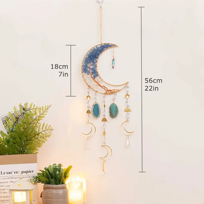 7 Chakra Tree of Life Gemstone Suncatcher – Healing Decor