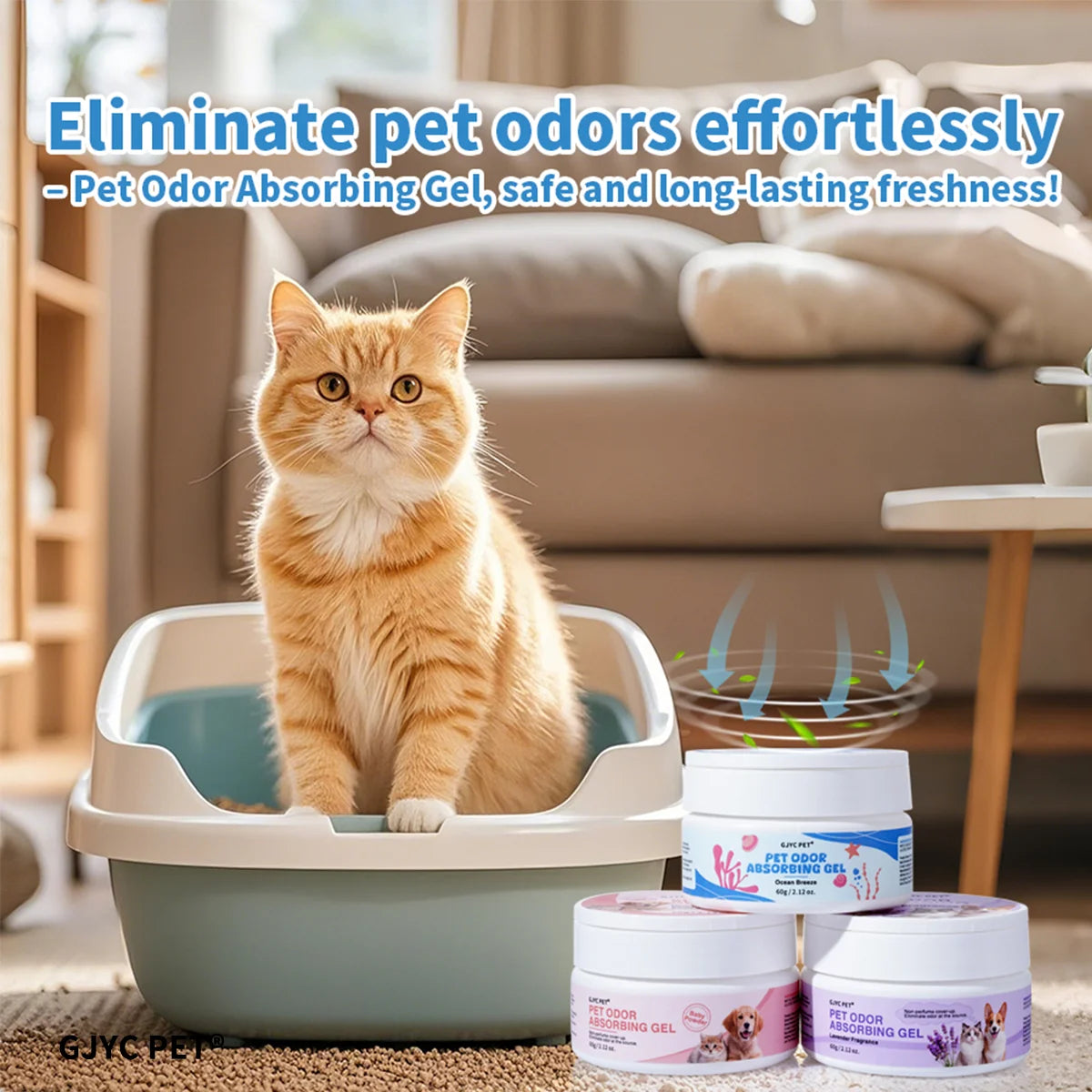 Pet Odor Eliminator Balm – Long-Lasting, Non-Toxic Baby Powder Scent