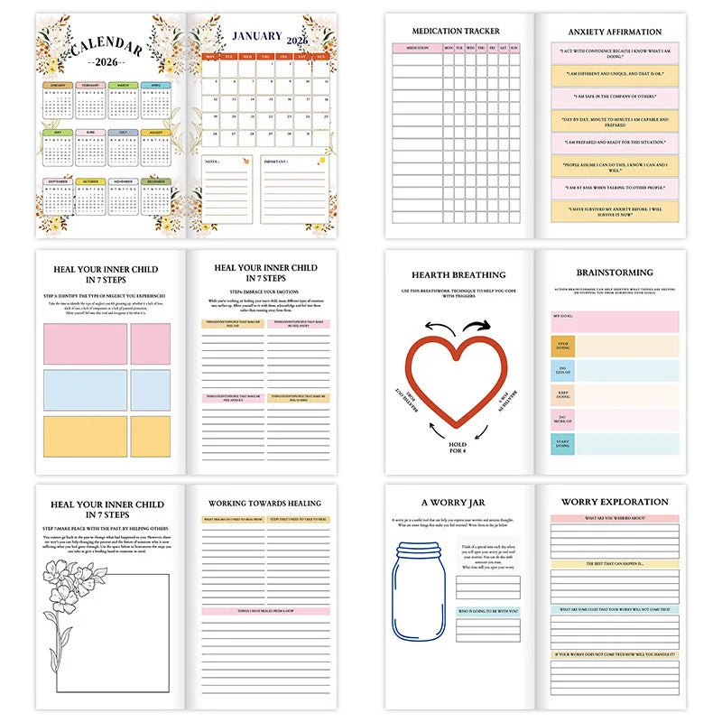 2026 Mental Wellness Journal: A Guided Weekly Diary for Emotional Healing & Self-Discovery