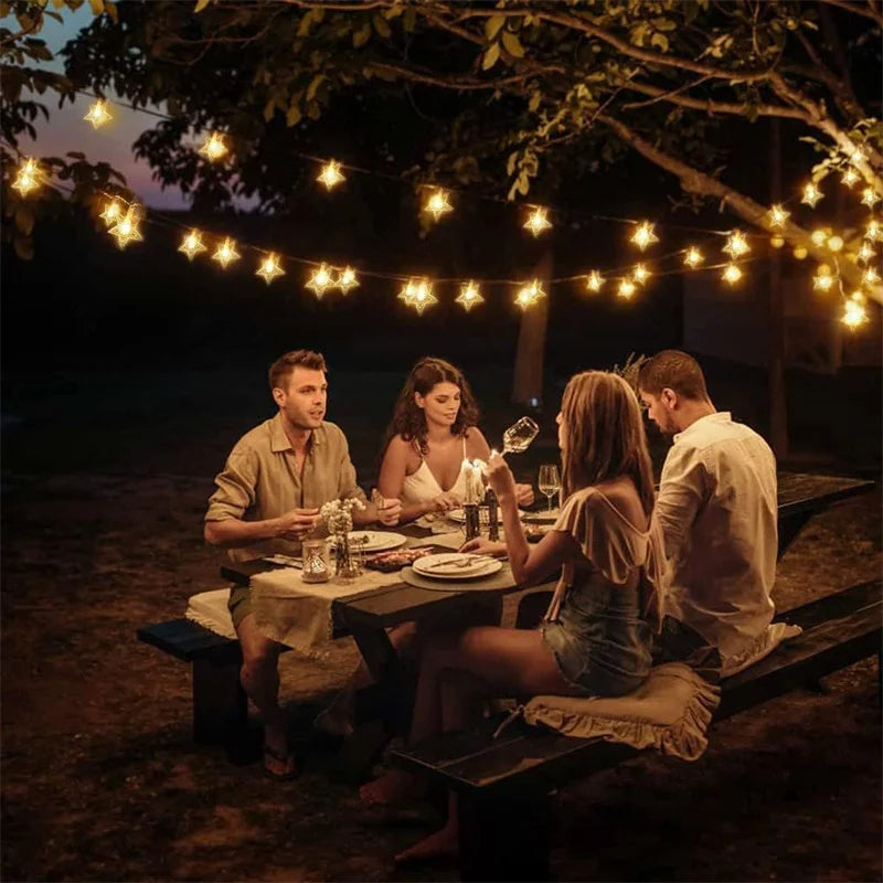 Fairy Star LED String Lights – Indoor & Outdoor Festival Decor