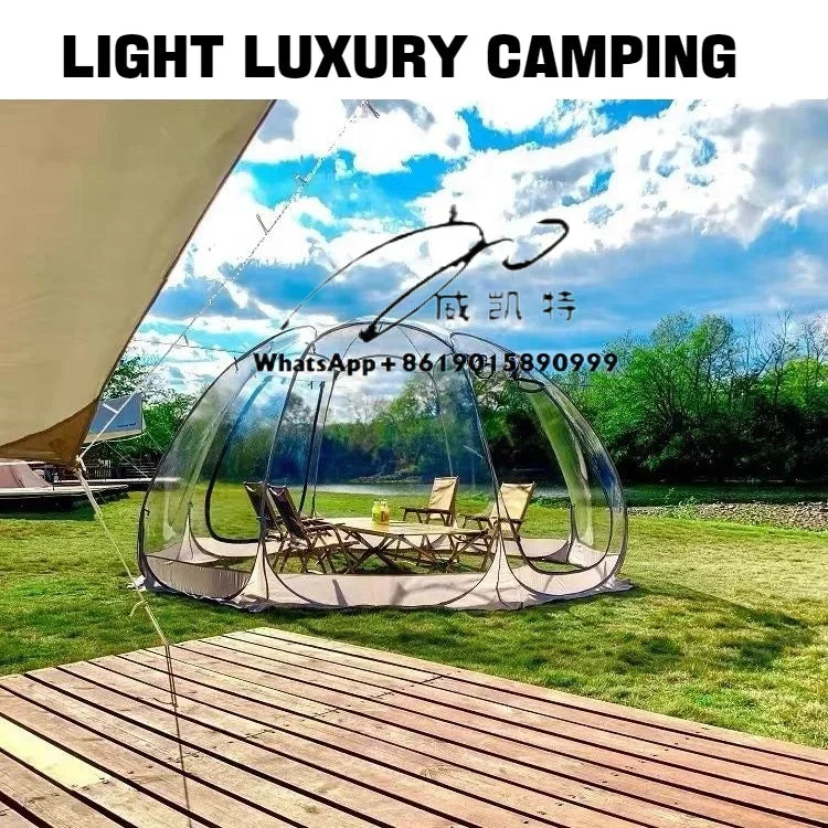 Transparent Bubble Pop-Up Tent – Glamping Under the Stars