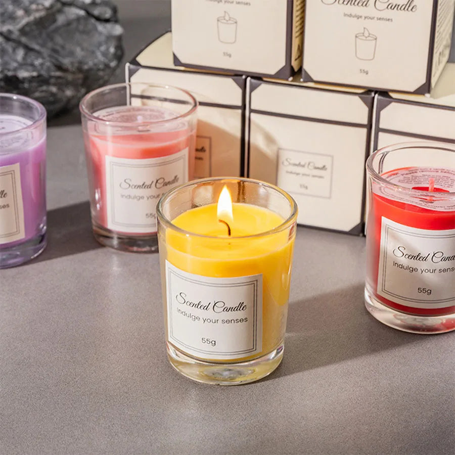 Crystal Energy Candle Gift Set – Handmade Soy Wax