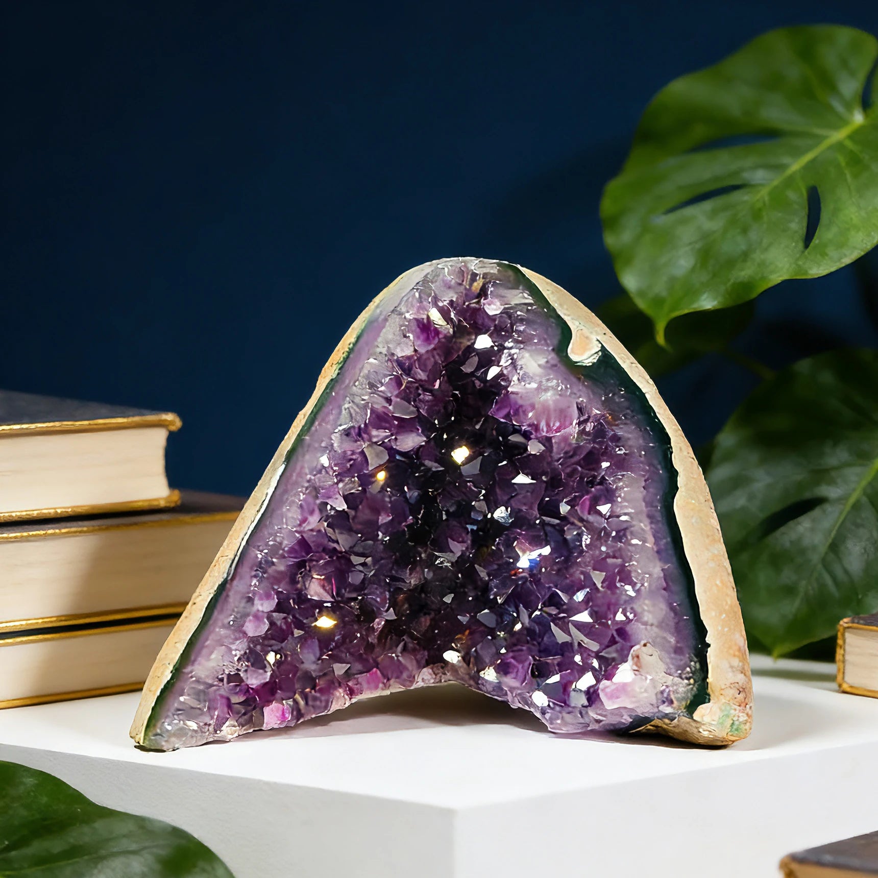 Natural Amethyst Crystal Cluster – Raw Ore Home & Garden Decor