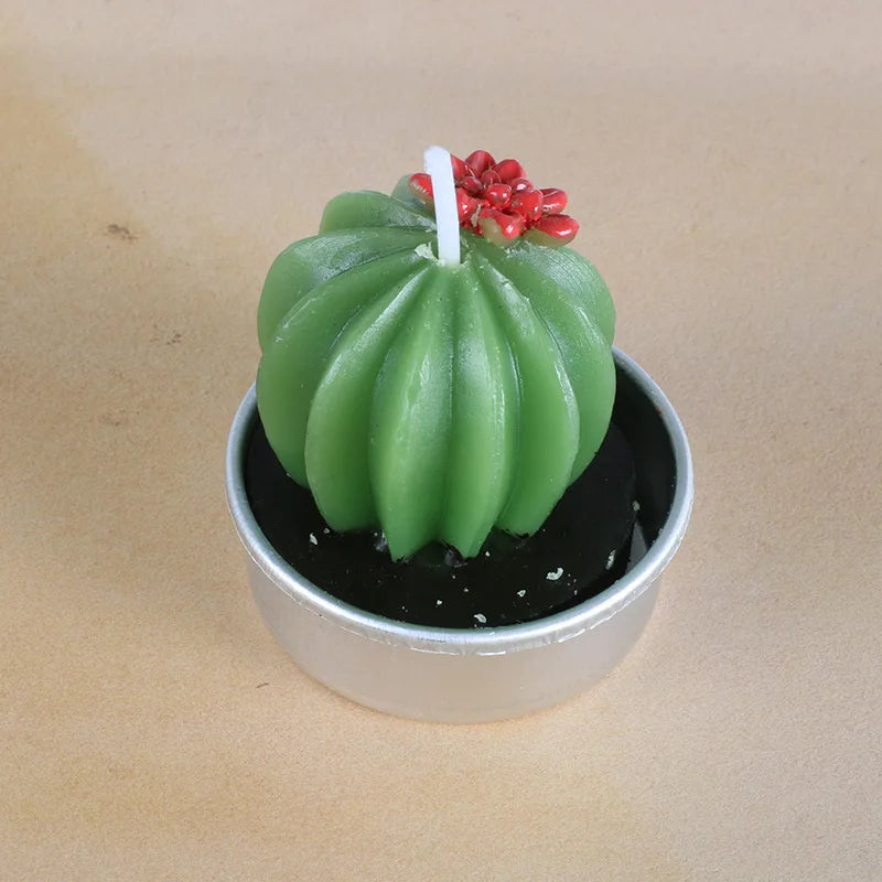 Handmade Botanical Aromatherapy Candles – Rose, Lotus & Cactus