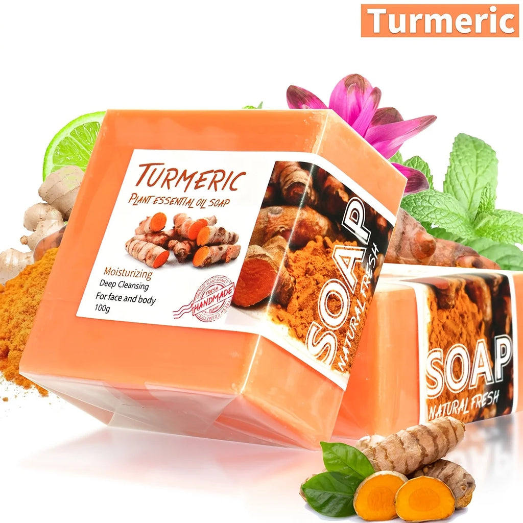 Handmade Turmeric Soap Bar – Natural Brightening & Cleansing