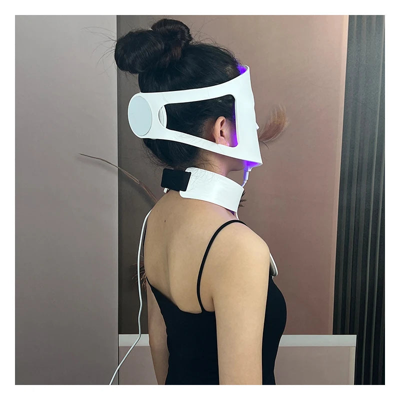 LED Red Light Therapy Face & Neck Mask – Full Coverage Glow