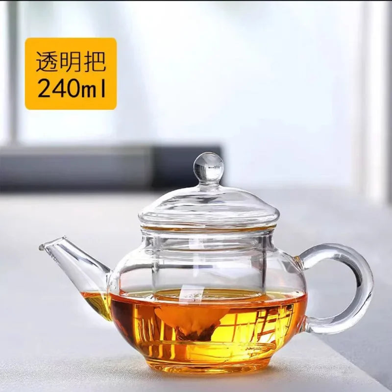 Glass Herbal Kettle – See-Through Stovetop Tea Infuser