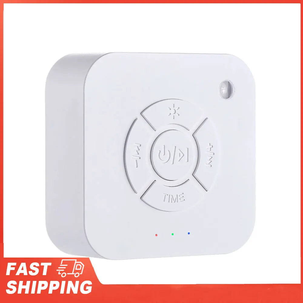 White Noise Sound Machine – 9 Soothing Sounds & Breathing Light for Baby & Travel