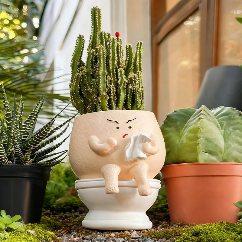 Novelty Succulent Planter – Cute Office & Desktop Décor