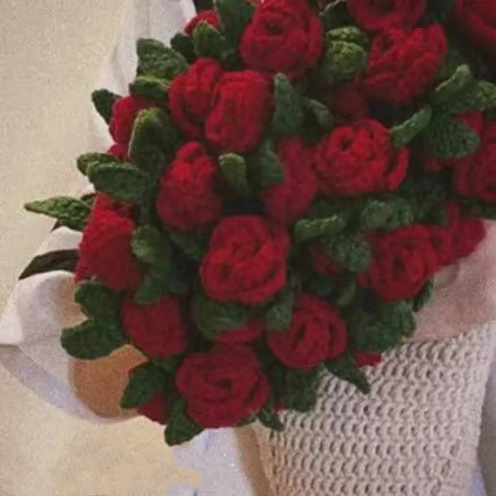 Crochet Rose Bouquet Blanket – Soft Floral Hug Blanket