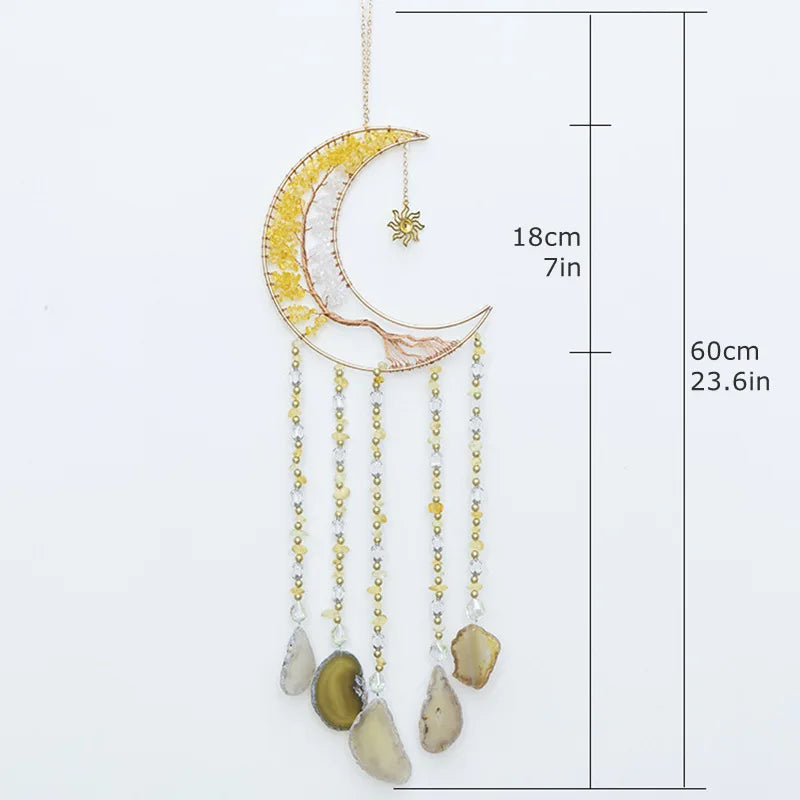 7 Chakra Tree of Life Gemstone Suncatcher – Healing Decor