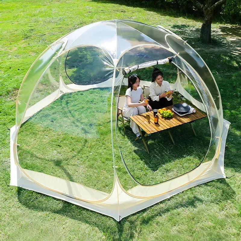 Panoramic Star Dome Camping Tent – 4-8 Person Transparent Geodome