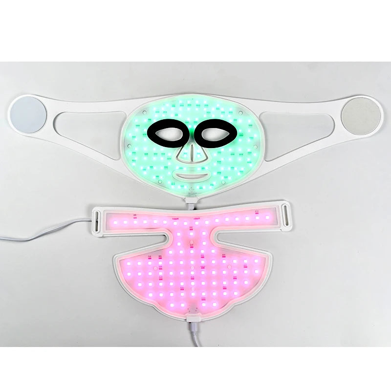 LED Red Light Therapy Face & Neck Mask – Full Coverage Glow