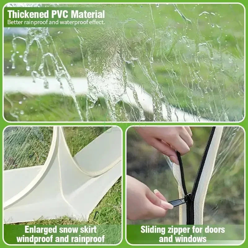 Panoramic Star Dome Camping Tent – 4-8 Person Transparent Geodome