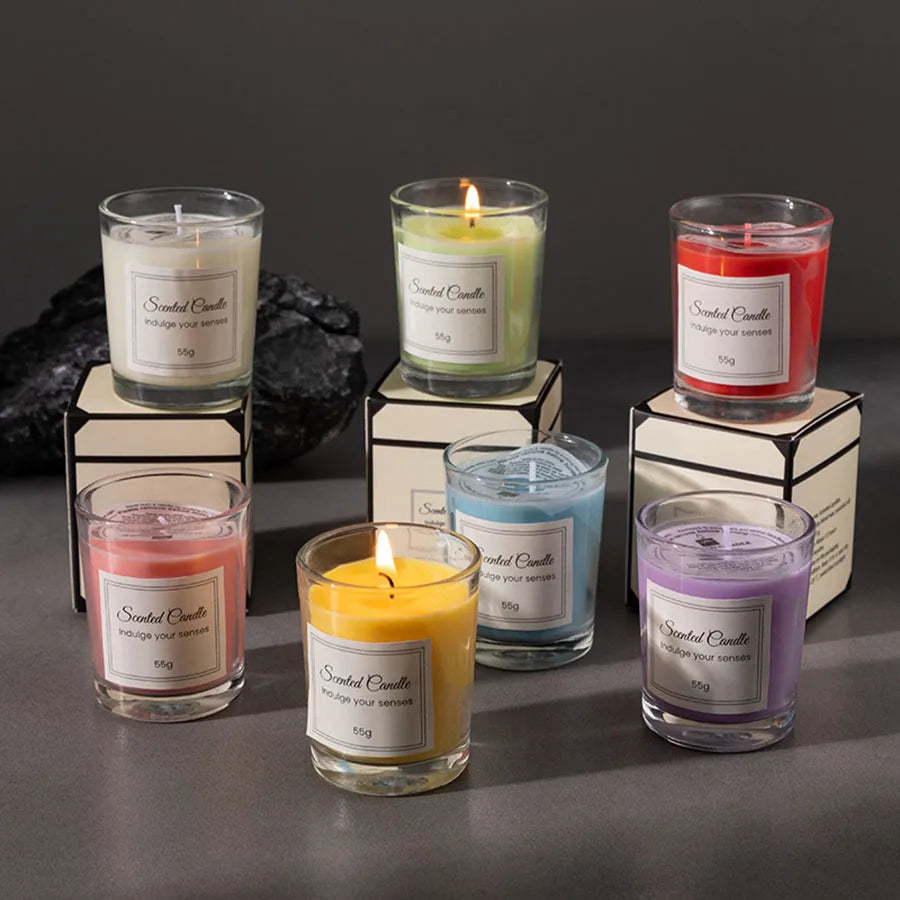 Crystal Energy Candle Gift Set – Handmade Soy Wax