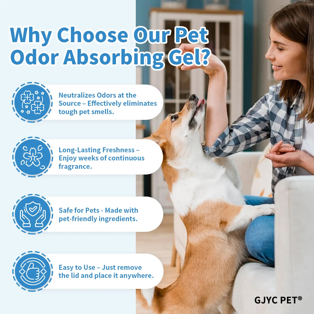 Pet Odor Eliminator Balm – Long-Lasting, Non-Toxic Baby Powder Scent