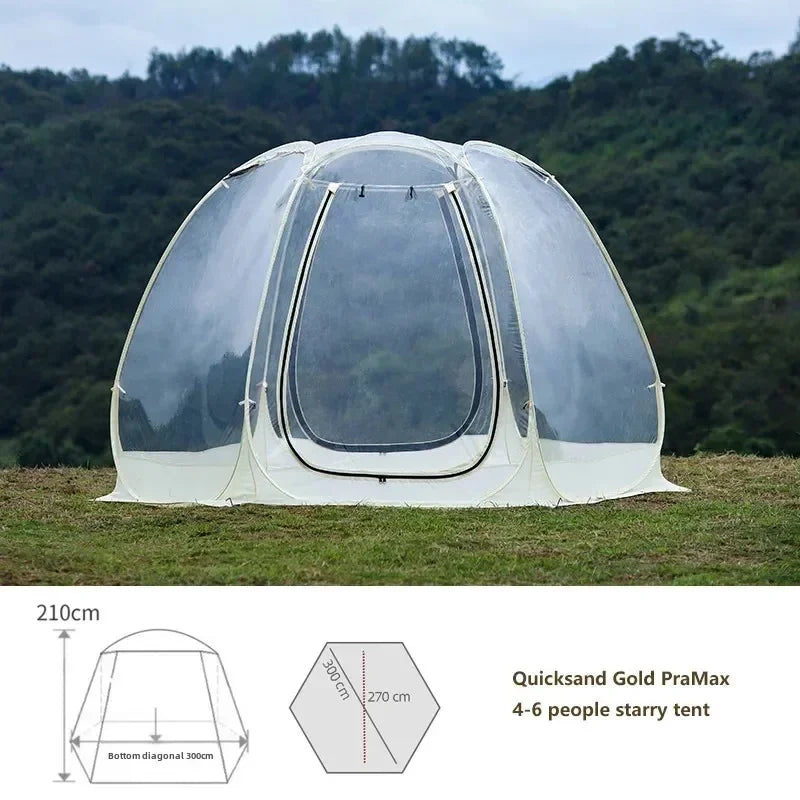 Panoramic Star Dome Camping Tent – 4-8 Person Transparent Geodome