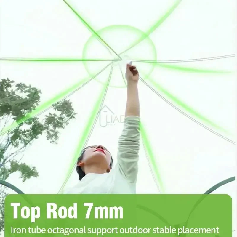Panoramic Star Dome Camping Tent – 4-8 Person Transparent Geodome