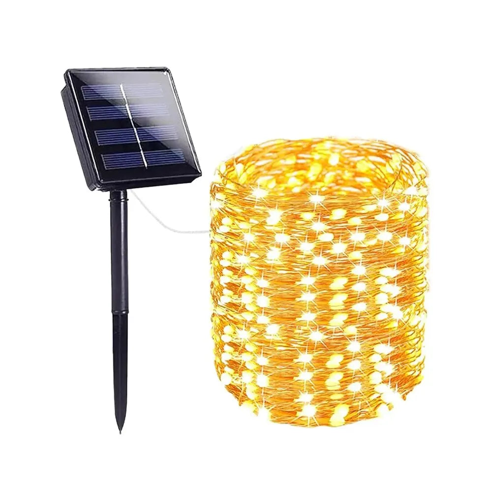 Solar Sakura String Lights – Outdoor Waterproof Festival Garden Lights