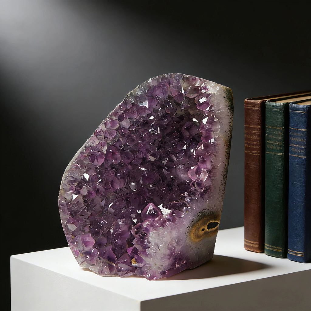 Natural Amethyst Crystal Cluster – Raw Ore Home & Garden Decor