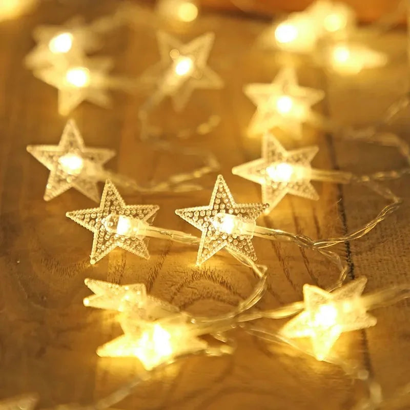 Fairy Star LED String Lights – Indoor & Outdoor Festival Decor