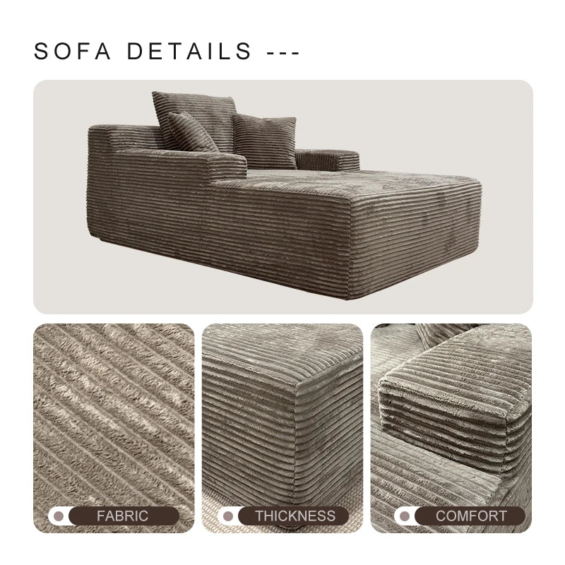 Boneless Modular Sofa Set – Modern Combination for Apartments & Villas
