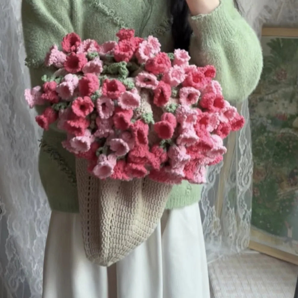 Crochet Rose Bouquet Blanket – Soft Floral Hug Blanket
