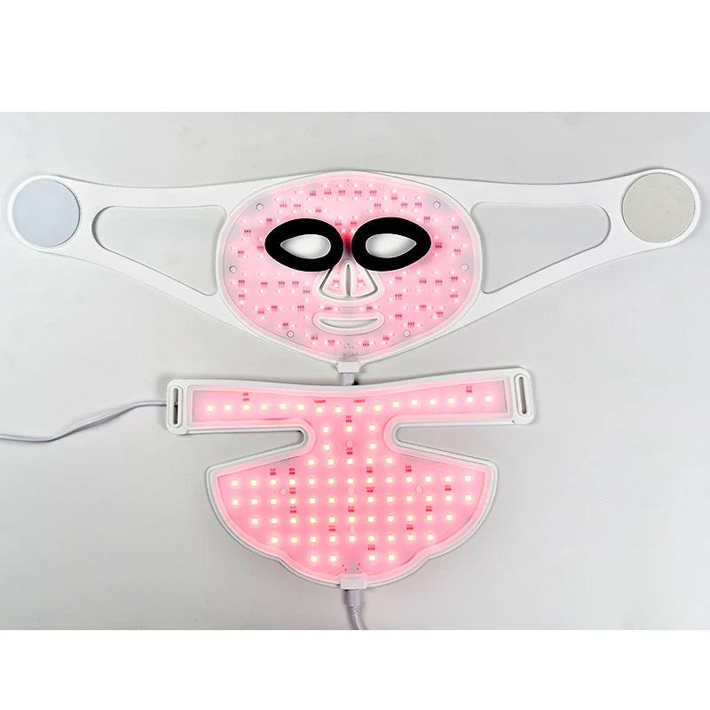LED Red Light Therapy Face & Neck Mask – Full Coverage Glow