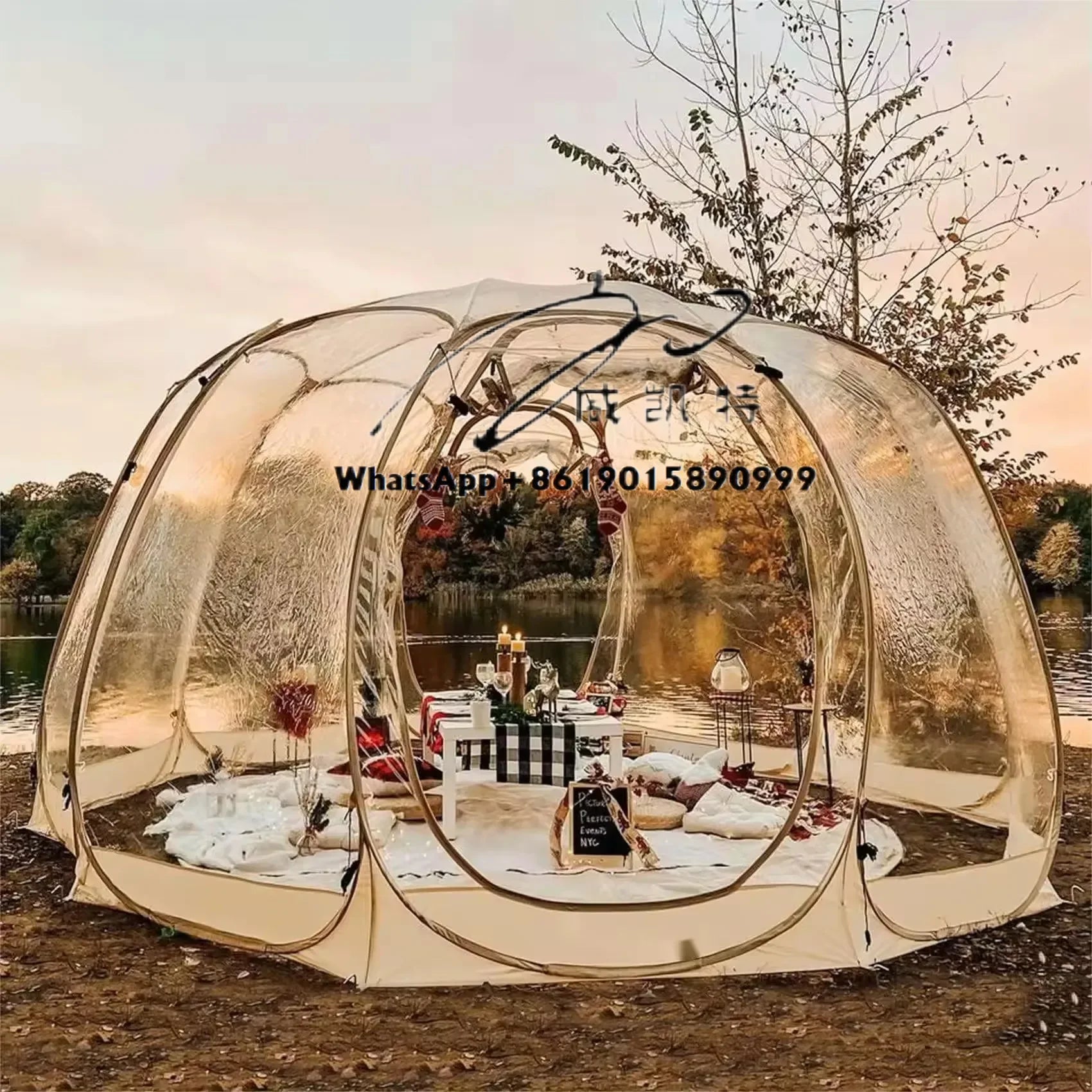 Transparent Bubble Pop-Up Tent – Glamping Under the Stars