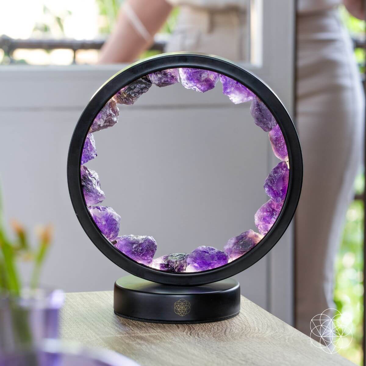 Amethyst Halo Lamp – Spiritual Protection & Soul-Healing Light
