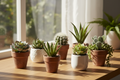 Premium Faux Succulent Set – Lifelike Desktop Greenery