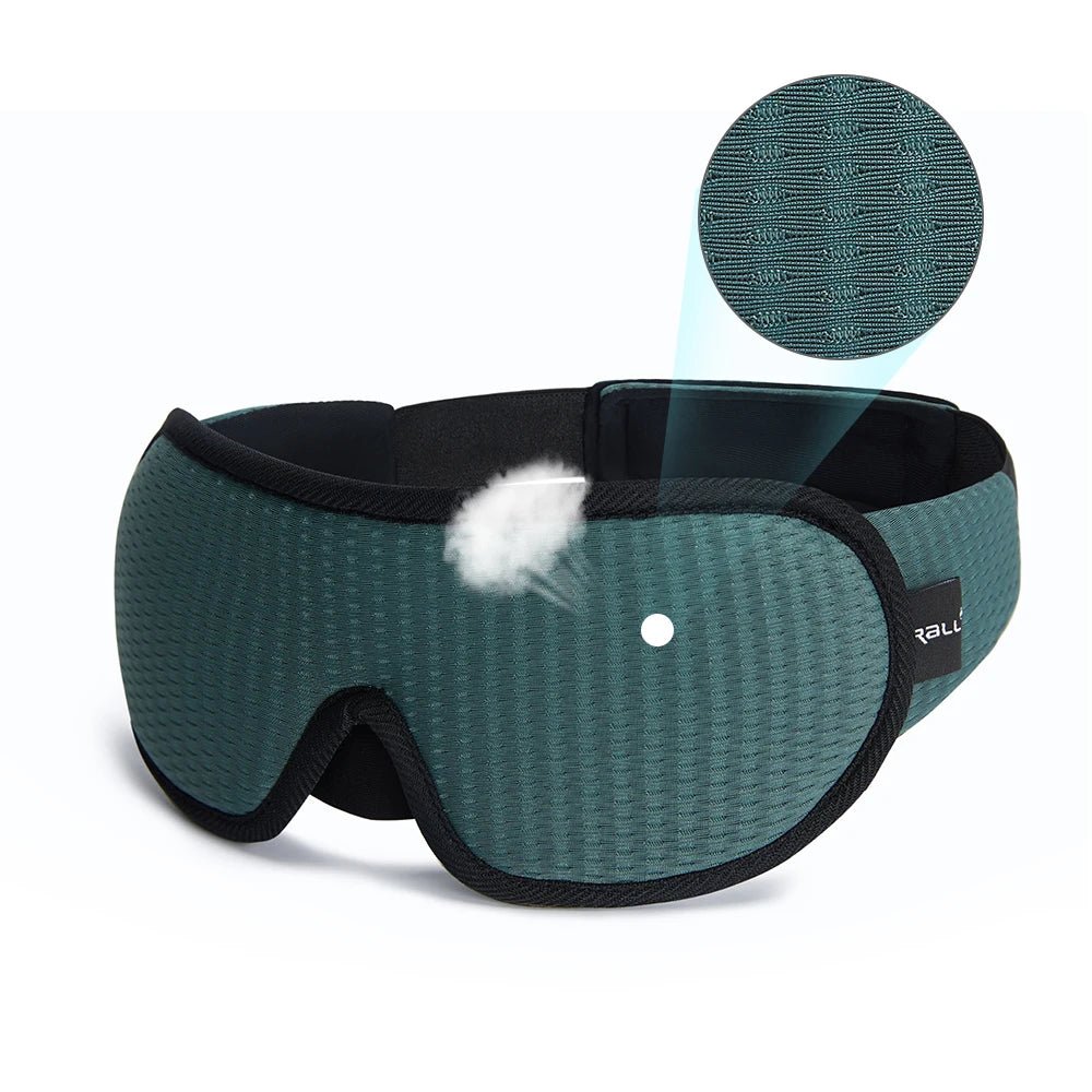 3D Contoured Sleep Mask – Soft Padded Blackout Eye Mask for Better Sleep - The Uplift Shop
