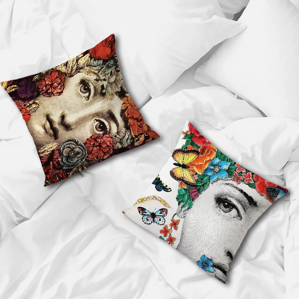 Modern Art Face Decorative Pillow Cover – Sofa & Home Decor Cushion Case - The Uplift Shop
