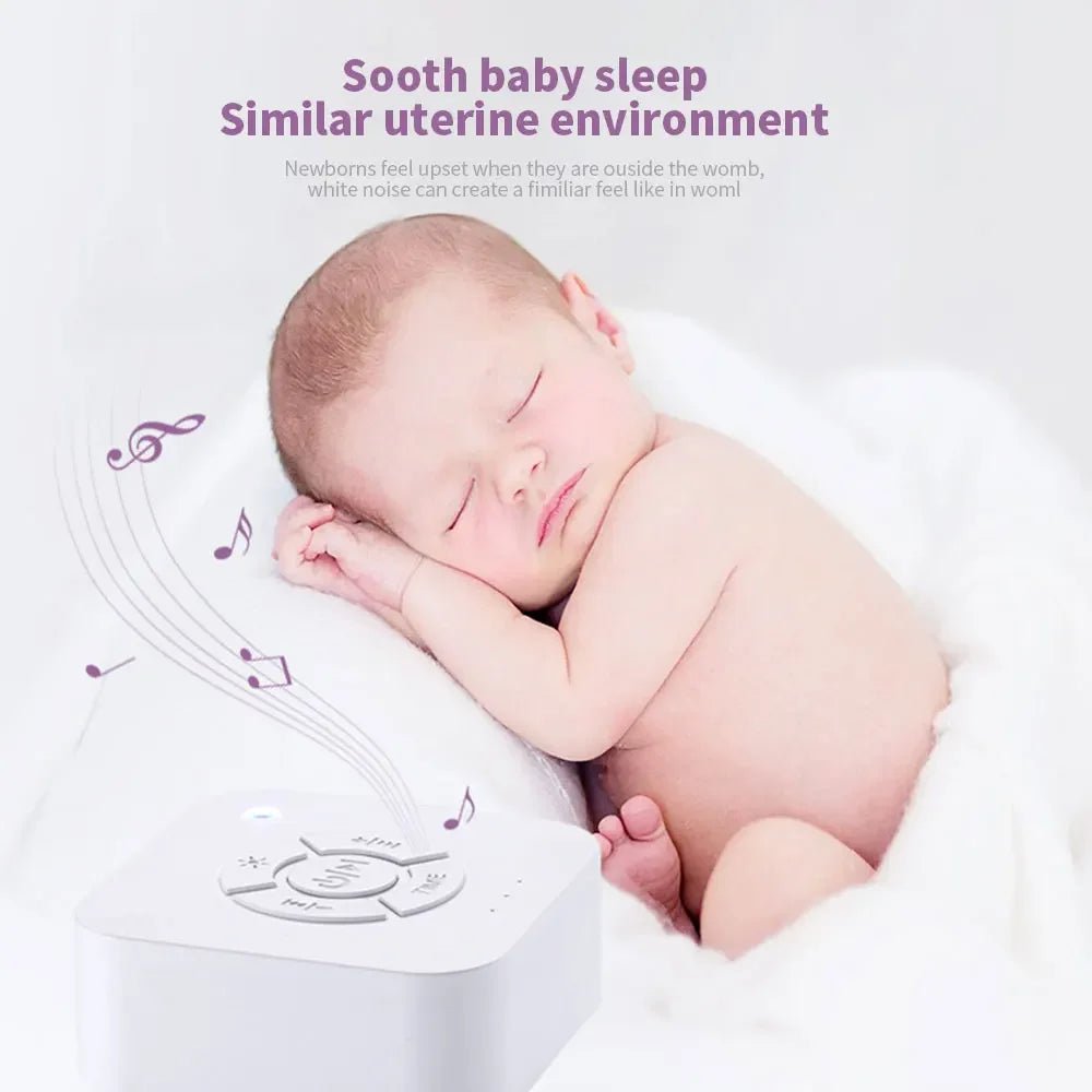 White Noise Sound Machine – 9 Soothing Sounds & Breathing Light for Baby & Travel - The Uplift Shop