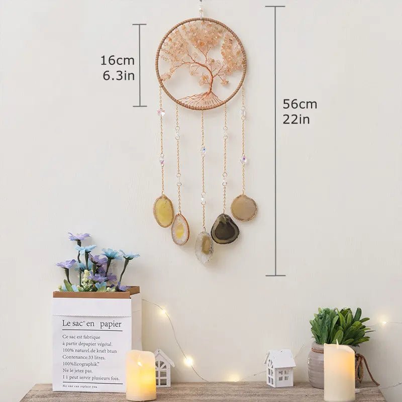 7 Chakra Tree of Life Gemstone Suncatcher – Healing Decor - The Uplift Shop