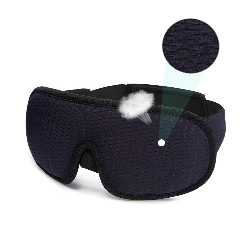 3D Contoured Sleep Mask – Soft Padded Blackout Eye Mask for Better Sleep - The Uplift Shop