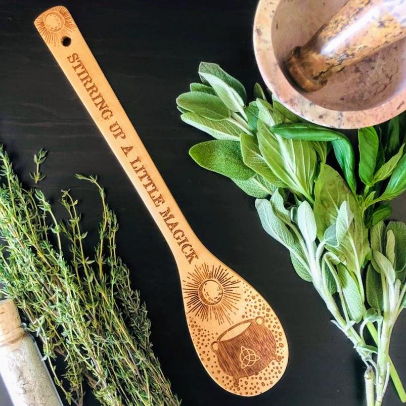 Witchy Bamboo Wooden Spoon - The Uplift Shop