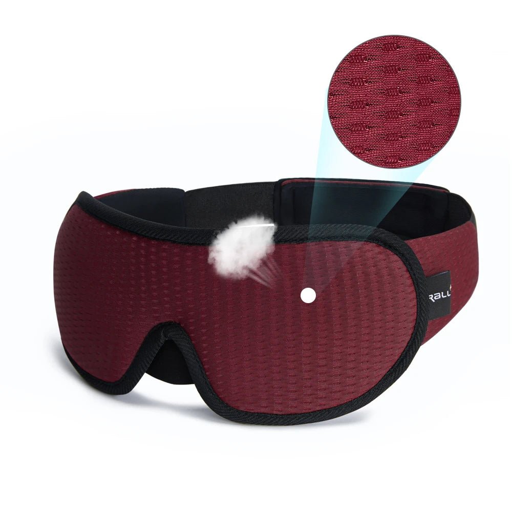 3D Contoured Sleep Mask – Soft Padded Blackout Eye Mask for Better Sleep - The Uplift Shop
