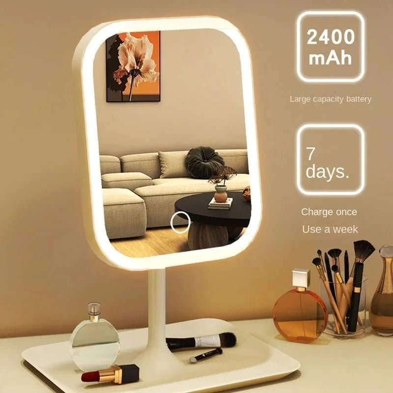 Designer LED Vanity Mirror with Touch Control – Bedroom Dressing - The Uplift Shop