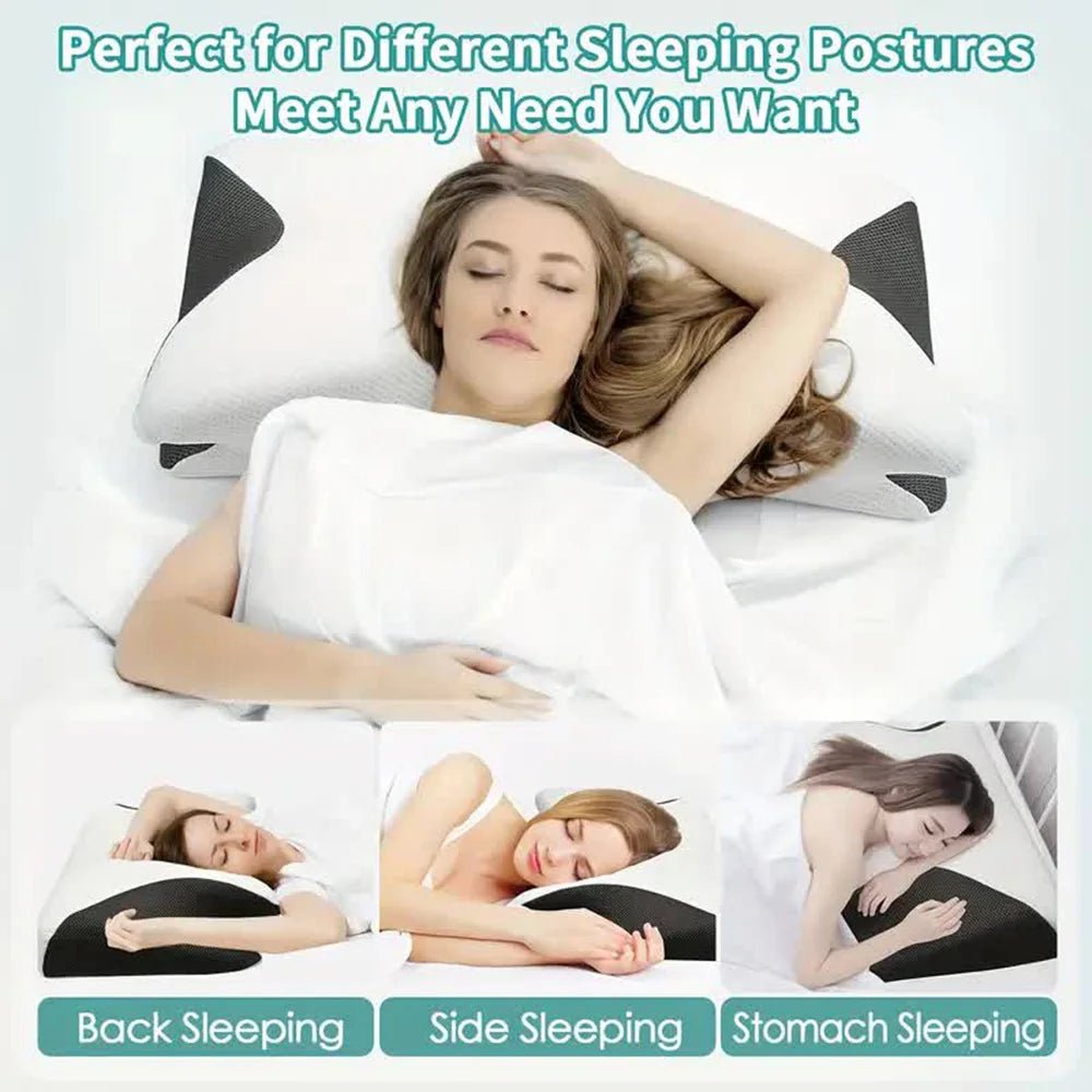 Orthopedic Memory Foam Neck Pillow – Cervical Support for Better Sleep - The Uplift Shop