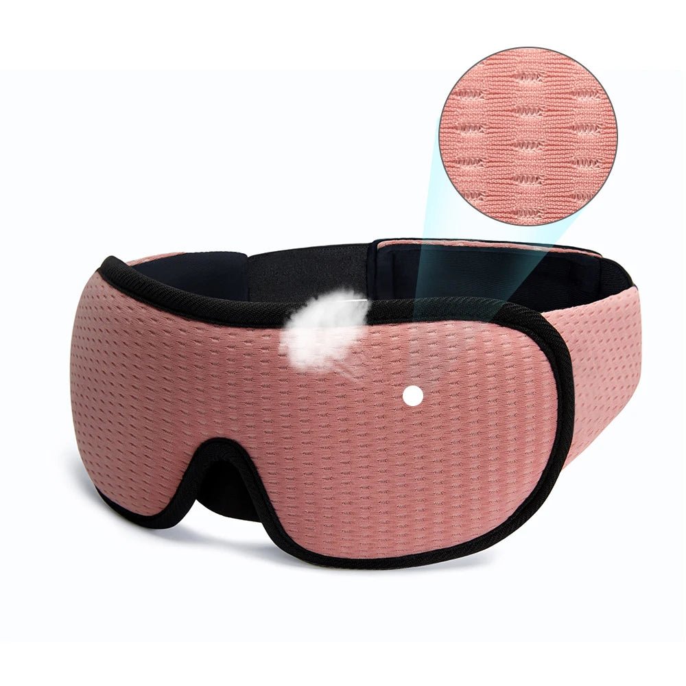 3D Contoured Sleep Mask – Soft Padded Blackout Eye Mask for Better Sleep - The Uplift Shop