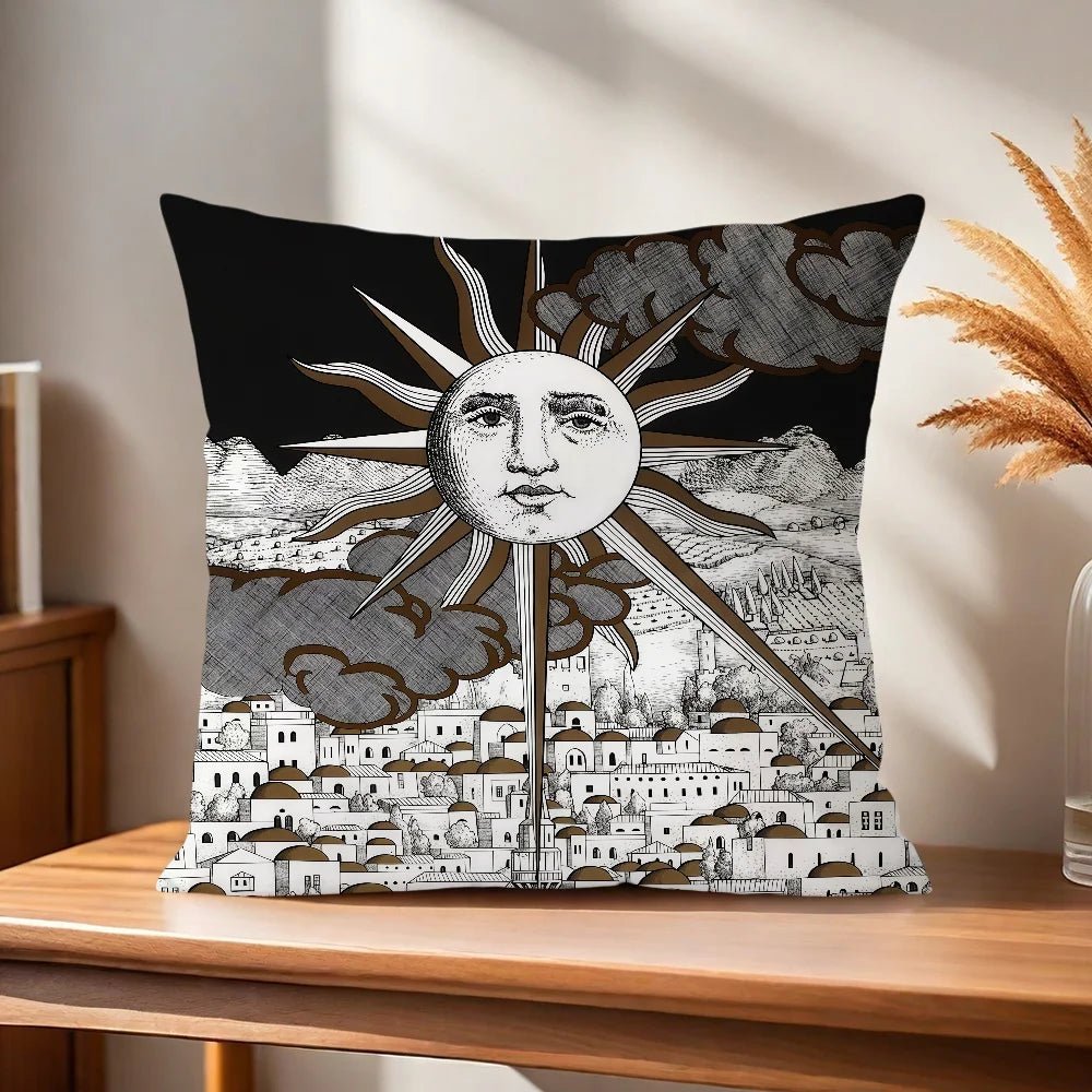 Modern Art Face Decorative Pillow Cover – Sofa & Home Decor Cushion Case - The Uplift Shop