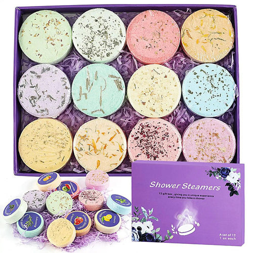 Aromatherapy Shower Steamers Set (12pcs) – Stress Relief Spa Gift - The Uplift Shop