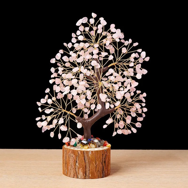 Natural Crystal Stone Money Tree – Feng Shui Home Decor Ornament - The Uplift Shop